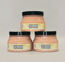 Load image into Gallery viewer, Rose Gold Exfoliating Sugar Body Polish