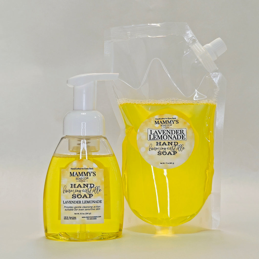 Lavender Lemonade Foaming Liquid Castile Hand Soap