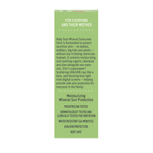 Load image into Gallery viewer, Baby Face Mineral Sunscreen Face Stick - SPF 40