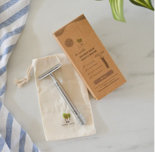 Load image into Gallery viewer, Reusable Double Edge Safety Razor - Matte Black