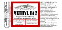 Load image into Gallery viewer, Supplement label for Methyl B12 with branding and text on a white background