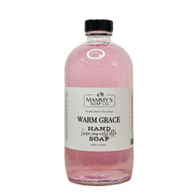 Load image into Gallery viewer, Bottle of Mammy's Soap Co. Warm Grace hand soap on a white background