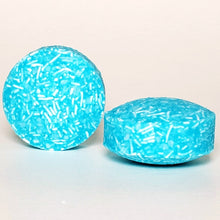 Load image into Gallery viewer, two round blue shampoo pucks