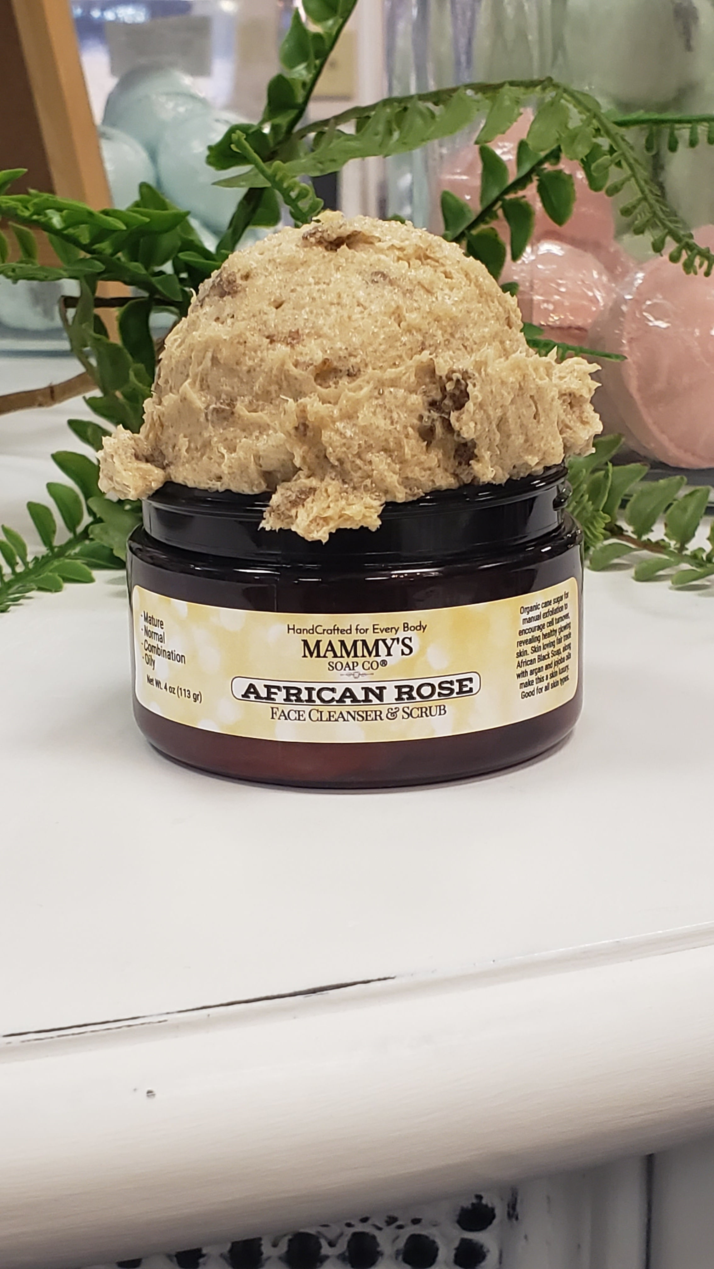 Exfoliating African Net Sponge – Roses Natural