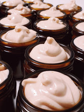 Load image into Gallery viewer, many open amber glass jars showing pink calamine diaper baby bottom balm