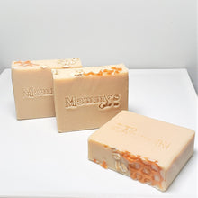 Load image into Gallery viewer, 3 bars of summer honey goat milk soap