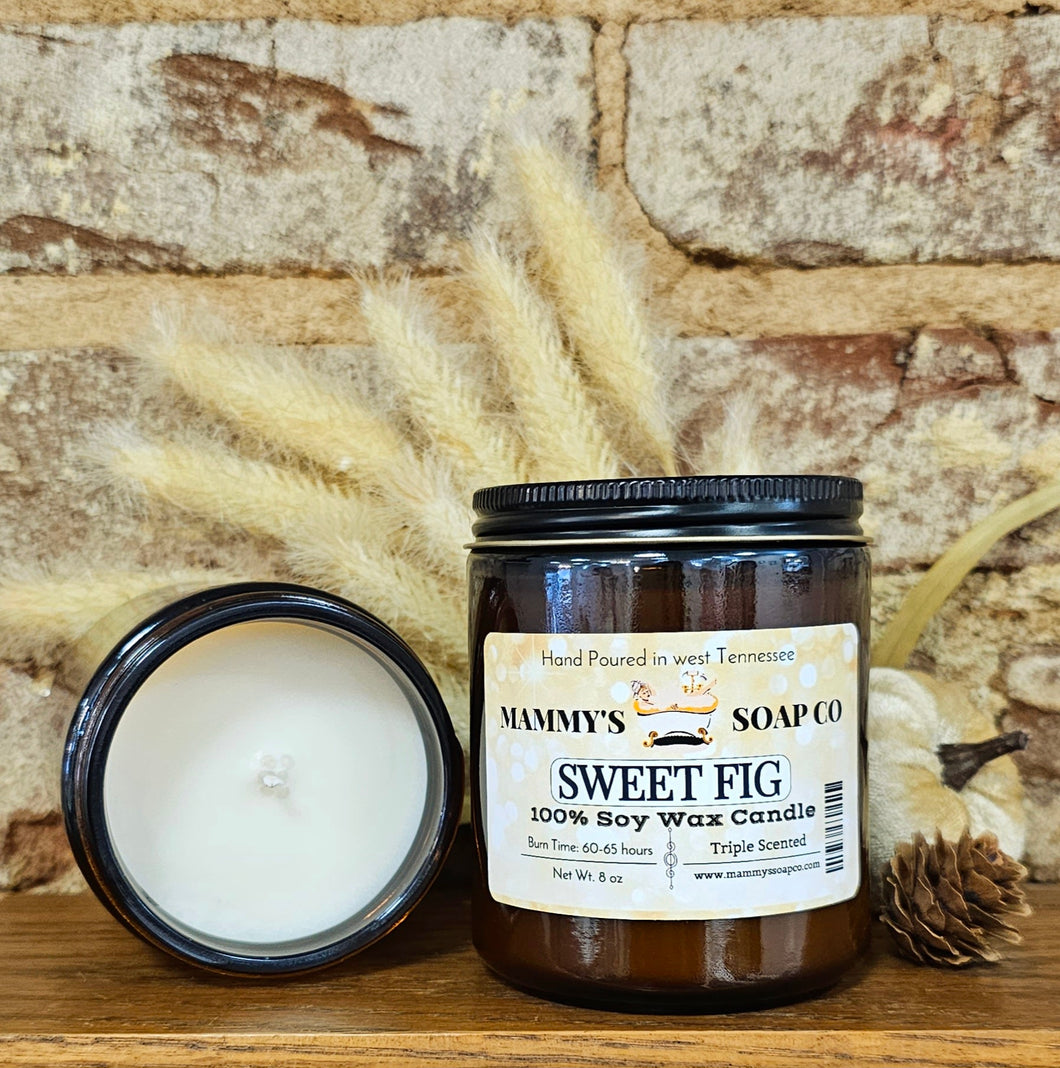 Sweet Fig Scented Soy Candle