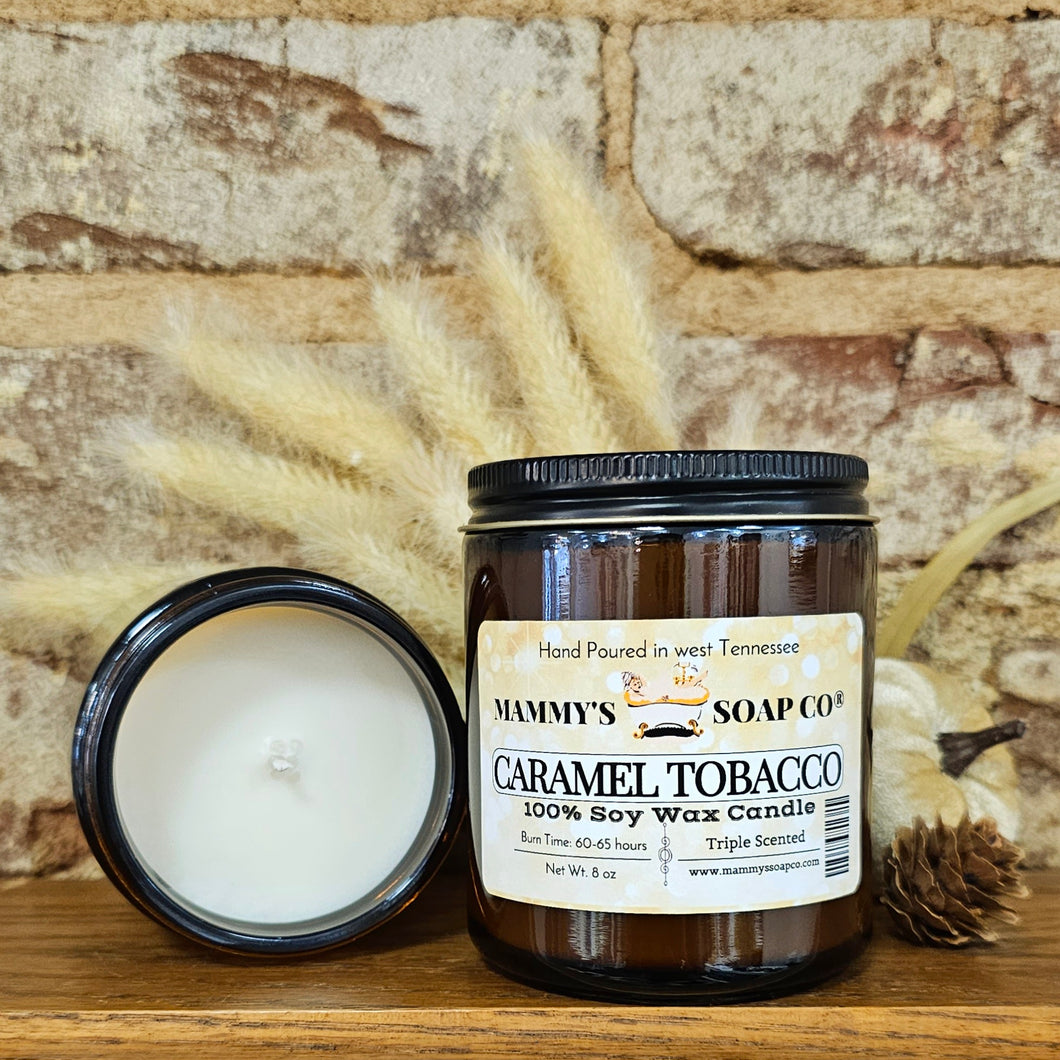 Caramel Tobacco Soy Candle