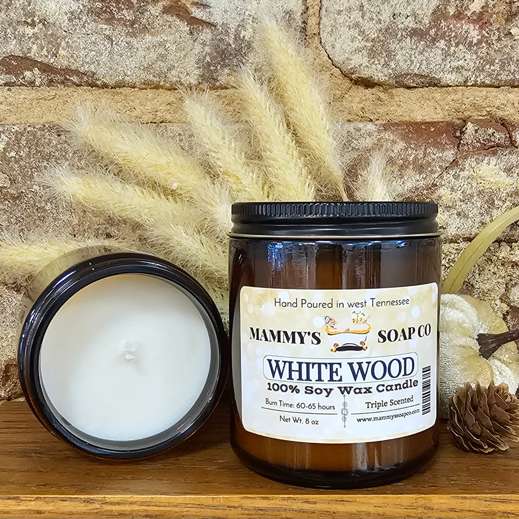 White Wood Soy Candle