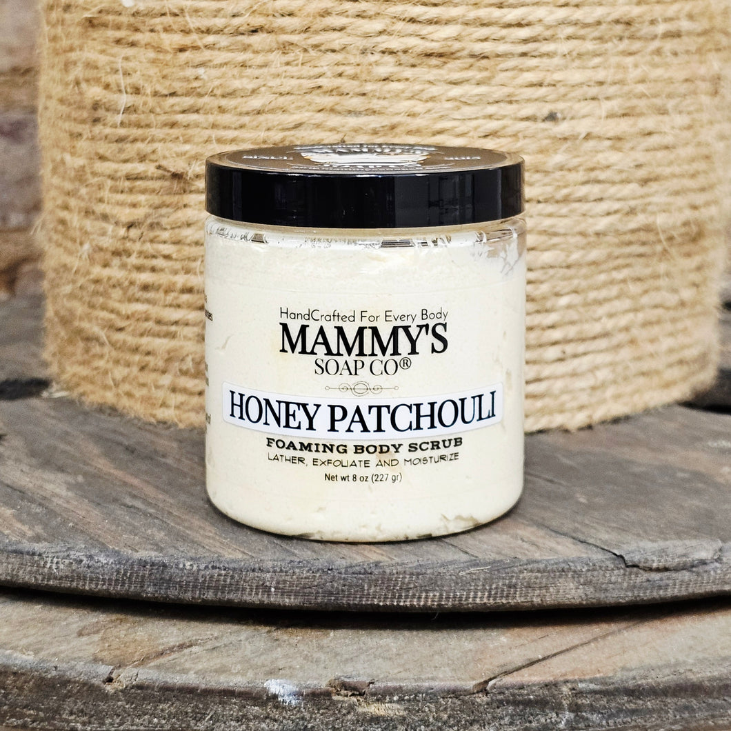 Honey Patchouli Foaming Body Scrub