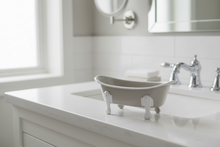 Load image into Gallery viewer, Small bathtub with white interior on a white background
