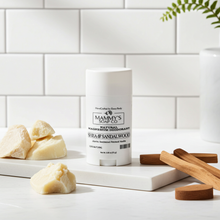 Load image into Gallery viewer, Mammy's Naturals deodorant stick with natural products on a white surface

