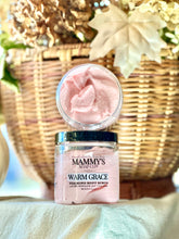 Load image into Gallery viewer, Warm Grace foaming body scrub displayed with warm fall décor.


