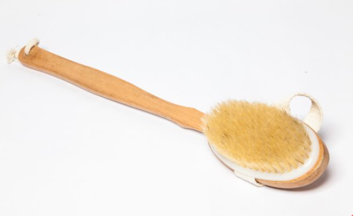 Natural Long Handle Brush with Detachable Head