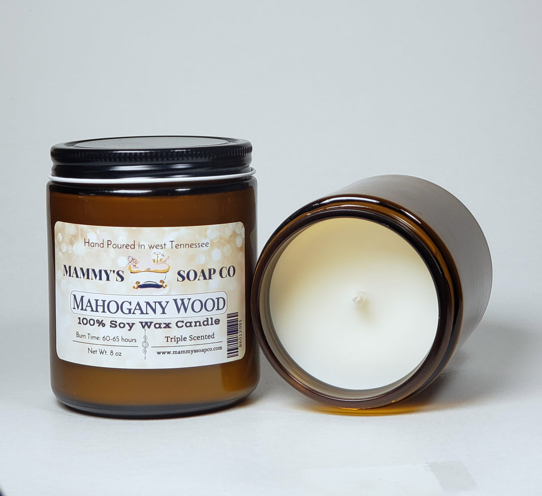 Mahogany Wood Soy Candle