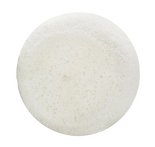 Load image into Gallery viewer, round white soap infused sponge
